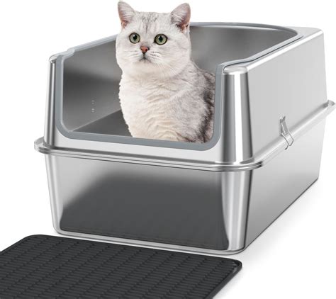 are stainless steel cat litter boxes better than plastic|are stainless steel litter boxes better.